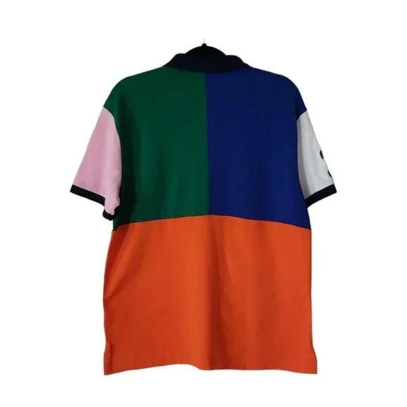 Polo Ralph Lauren Men’s Multi Color Slim Fit Big Pony Mesh Polo Shirt Size Large - Picture 5 of 12